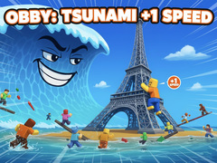 Mchezo Obby: Tsunami +1 speed