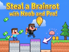 Mchezo Steal a Brainrot with Noob and Pro!