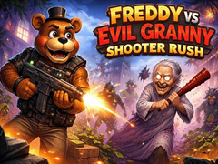 Mchezo Freddy vs Evil Granny Shooter Rush