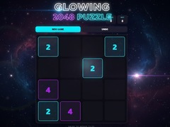 Mchezo Glowing 2048 Puzzle