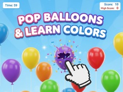 Mchezo Pop Balloons & Learn Colors
