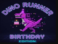 Mchezo Dino Runner Birthday Edition