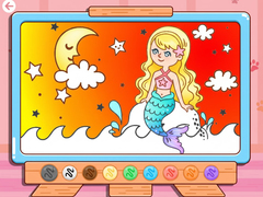 Mchezo Coloring Book: Moonlight Mermaid
