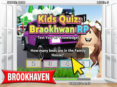 Mchezo Kids Quiz: Brookhaven RP