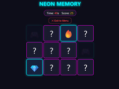 Mchezo Neon Memory