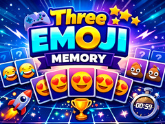 Mchezo Three Emoji Memory