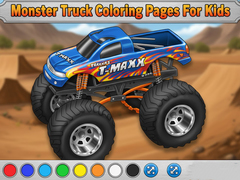 Mchezo Monster Truck Coloring Pages For Kids