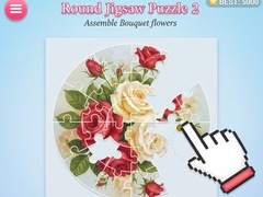 Mchezo Round jigsaw Puzzle 2 - Assemble Bouquet flowers