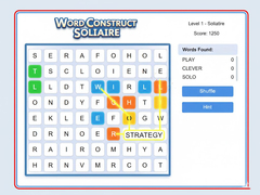 Mchezo Word Construct Solitaire