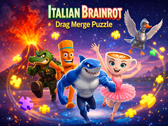 Mchezo Italian Brainrot Drag Merge Puzzle