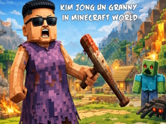Mchezo Kim Jong Un Granny in Minecraft World