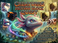 Mchezo Creatures Picture Block Quest