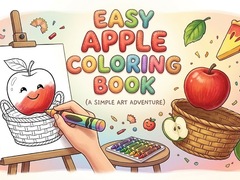 Mchezo Easy Apple Coloring Book