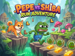 Mchezo Pepe vs Shiba Run Adventure