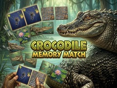 Mchezo Crocodile Memory Match