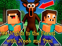 Mchezo 99 Nights in the Forest with Noob and Pro!
