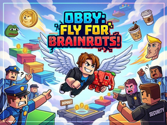 Mchezo Obby: Fly for Brainrots!