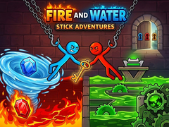 Mchezo Fire and Water: Stick Adventures