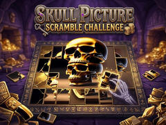 Mchezo Skull Picture Scramble Challenge