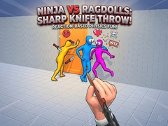 Mchezo Ninja vs Ragdolls: Sharp Knife Throw!
