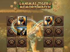 Mchezo Animal Tiger Memory Match