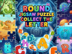 Mchezo Round Jigsaw Puzzle - Collect the Letter