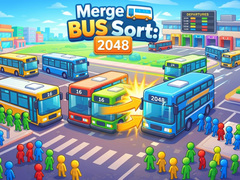 Mchezo Merge Bus Sort: 2048