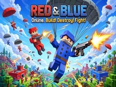 Mchezo Red & Blue: Online. Build! Destroy! Fight!