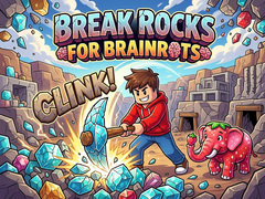 Mchezo Break Rocks For Brainrots