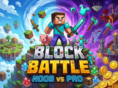 Mchezo Block Battle - Noob vs Pro