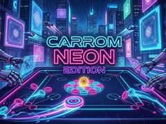 Mchezo Carrom Neon Edition