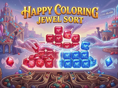 Mchezo Happy Coloring Jewel Sort