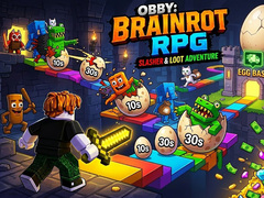 Mchezo Obby: Brainrot RPG Slasher & Loot Adventure