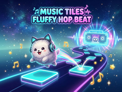 Mchezo Music Tiles Fluffy Hop Beat