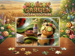 Mchezo Mojicon Garden Jigsaw Solitaire!