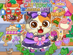 Mchezo My Virtual Cat Town: Avatar Life 