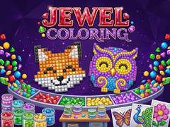 Mchezo Jewel Coloring
