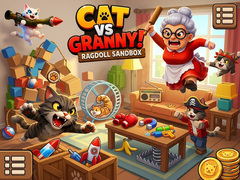 Mchezo Cat Vs Granny! Ragdoll Sandbox