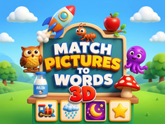 Mchezo Match Pictures to Words 3D