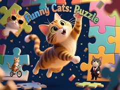 Mchezo Funny Cats: Puzzle