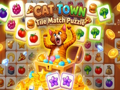 Mchezo Cat Town - Tile Match Puzzle