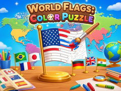 Mchezo World Flags: Color Puzzle