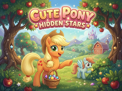 Mchezo Cute Pony: Hidden Stars
