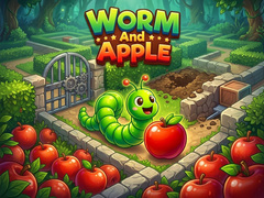 Mchezo Worm and Apple