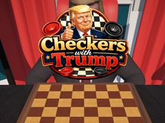 Mchezo Checkers with Trump
