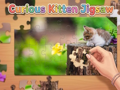 Mchezo Curious Kitten Jigsaw
