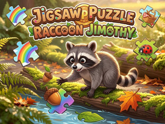 Mchezo Jigsaw Puzzle: Raccoon Jimothy 