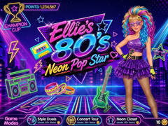 Mchezo Ellie’s 80’s Neon Pop Star