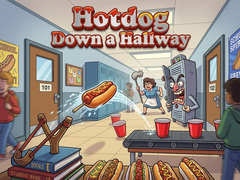 Mchezo Hotdog Down a Hallway