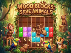 Mchezo Wood Blocks: Save Animals